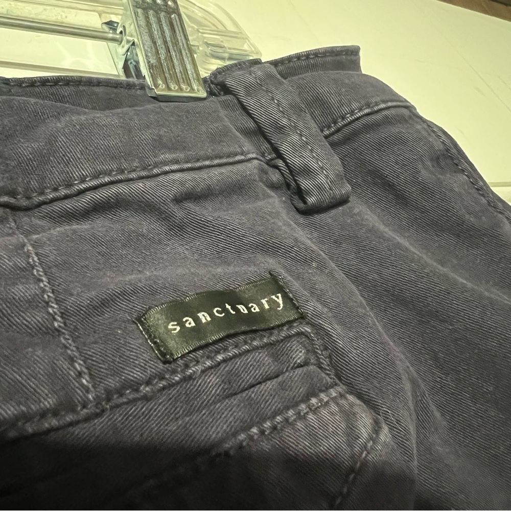 Sanctuary x Anthropologie Chino Shorts Purple Size 31 Preppy Summer Nautical - Picture 5 of 8